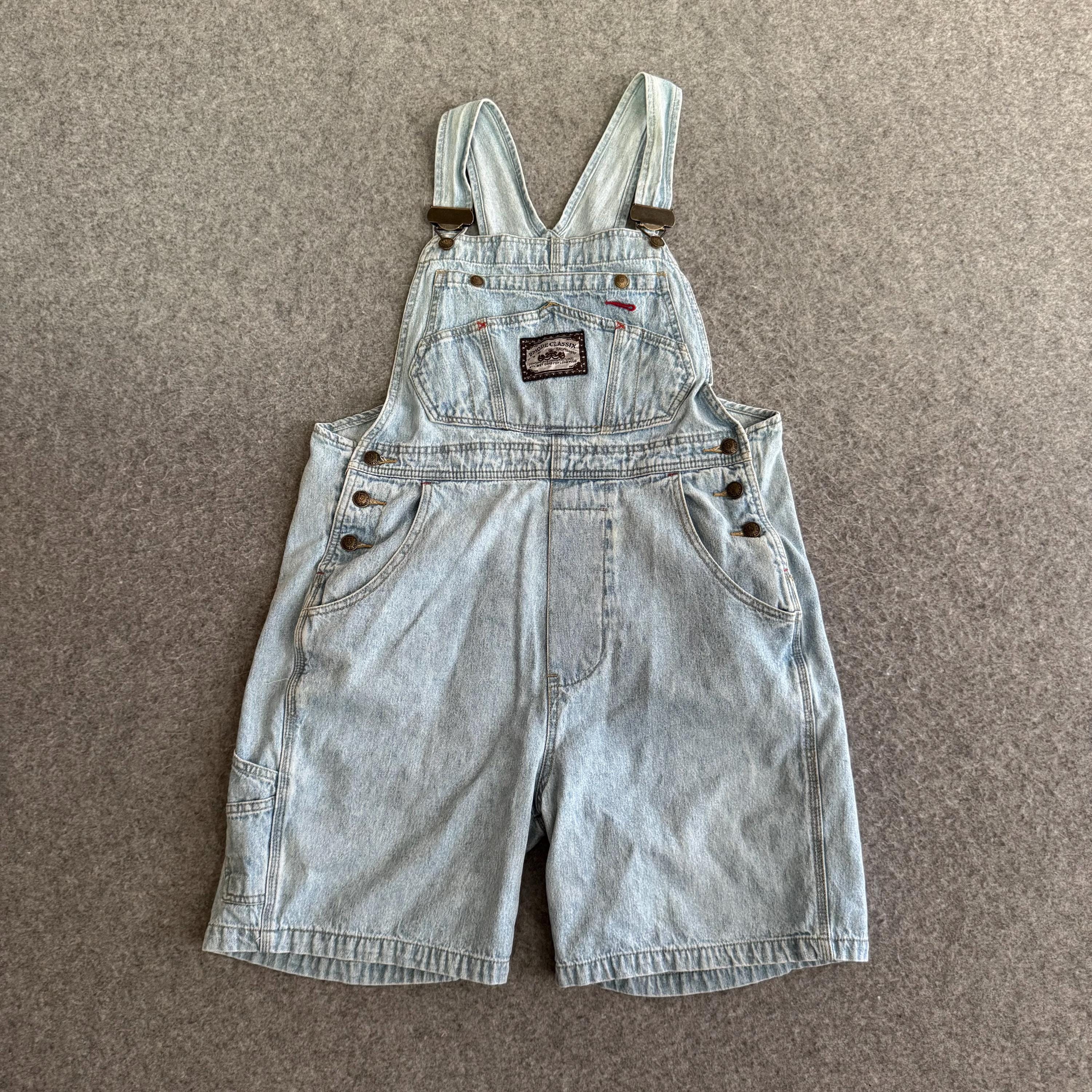 PELLE PELLE デニムオーバーオール ショートパンツタイプ XXXL 90年代デニムオーバーオールショートパンツ（ミディアム） - Etsy 日本