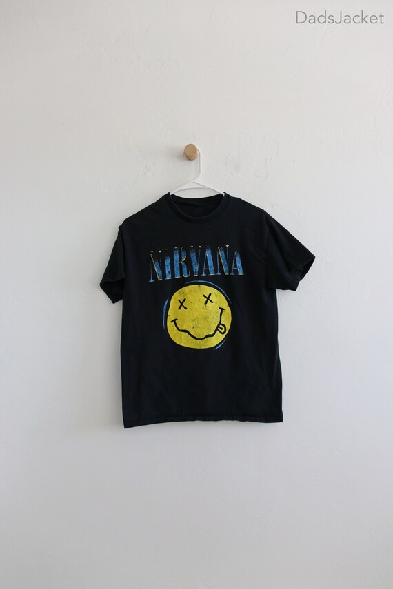 Nirvana Smiley Face Tee Reprint Medium