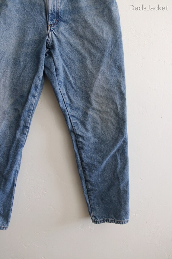 LL Bean 90s Flannel Lined Denim Jeans 31 x 27 - image 4