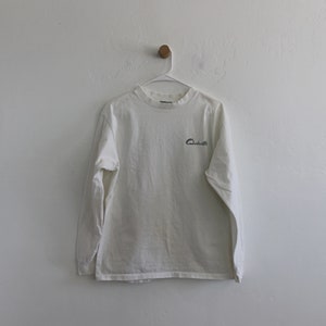 Jaren '90 Quicksilver wit surfshirt met lange mouwen groot