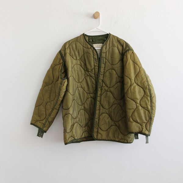 Green Military Liner Jacket Medium