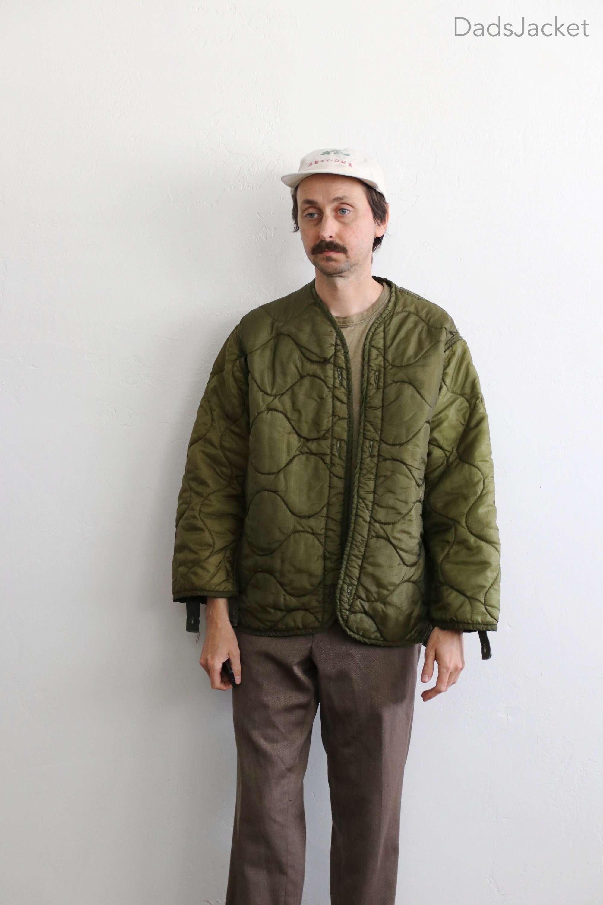Green Military Liner Jacket Small - Etsy