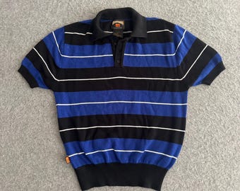 FB County Charlie Brown gestreept poloshirt lowrider chicano-stijl medium