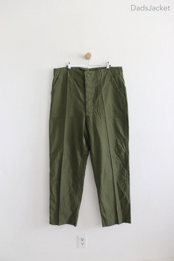 37 x 32 Deadstock Green Fatigue OG-107 Vietnam 60s