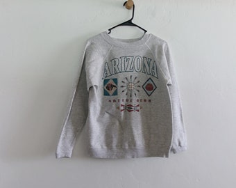 Arizona Raglan Grey Heather Sweatshirt Small