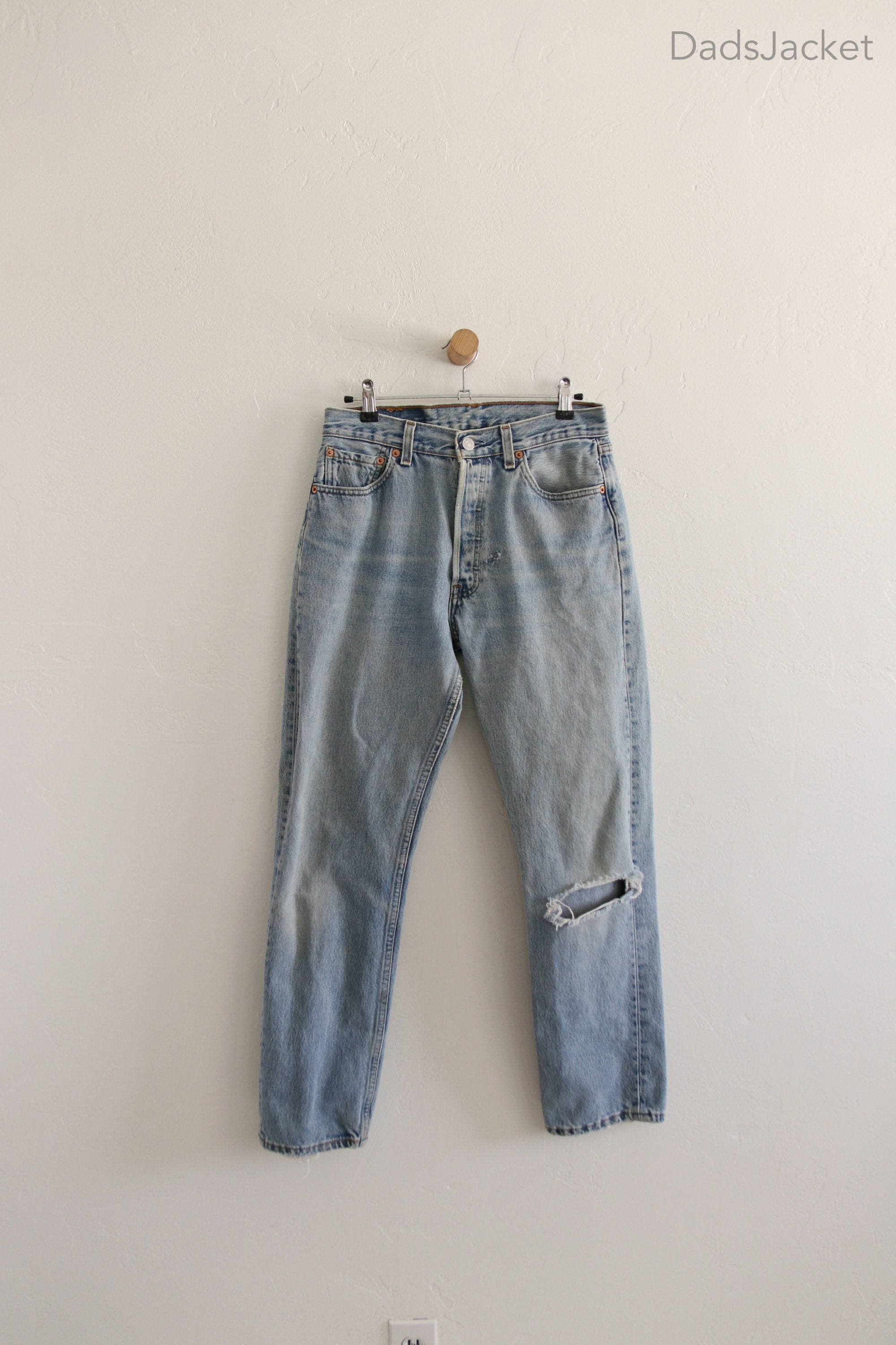 Levis 501 Light Wash Denim Button Fly Jeans 28 X 26 - Etsy India