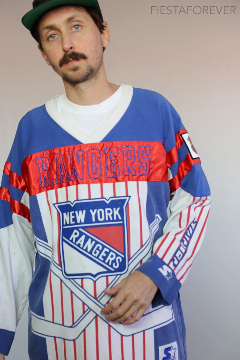 New York Rangers All Over Print Hockey Jersey Shirt Large