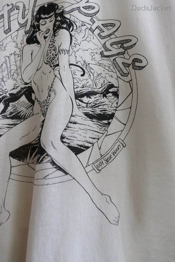 80s Betty Page Jungle Steve Woron Art Print Scree… - image 3