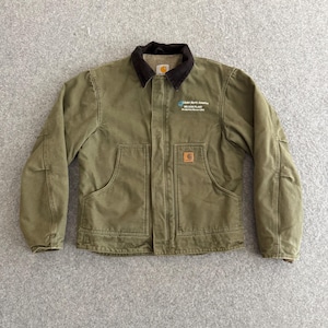 Vintage carhartt detroit jacket green large - Etsy 日本