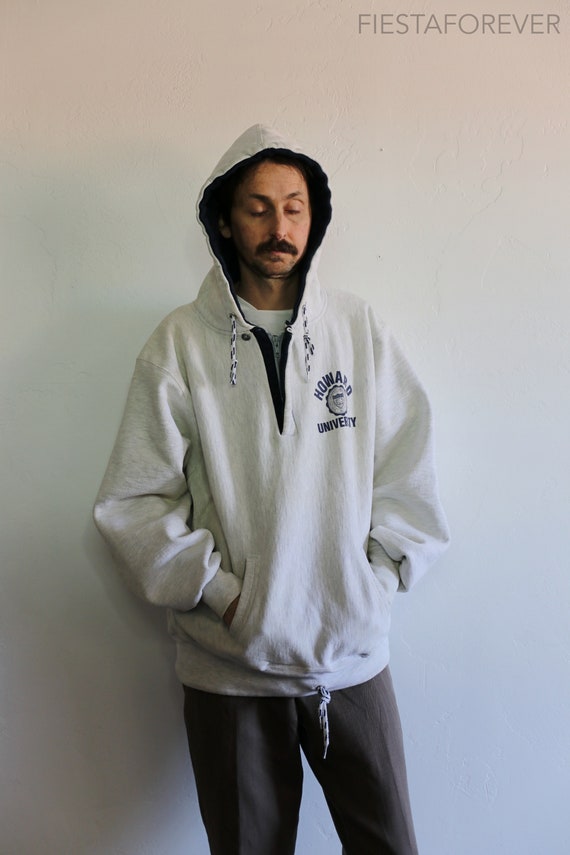90s Howard University Reverse Weave Hoodie 2XL