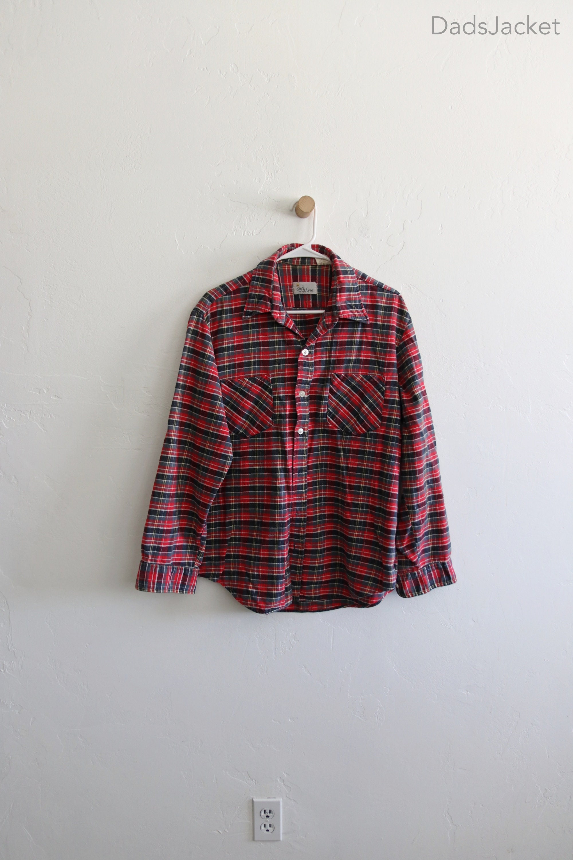 Vintage Red Flannel - Etsy