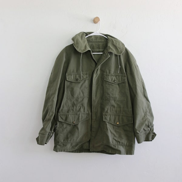 60s USAF Military Field Jacket Sage Medium