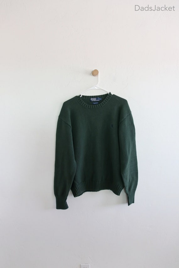 Polo Ralph Lauren Forest Green Knit Sweater XL