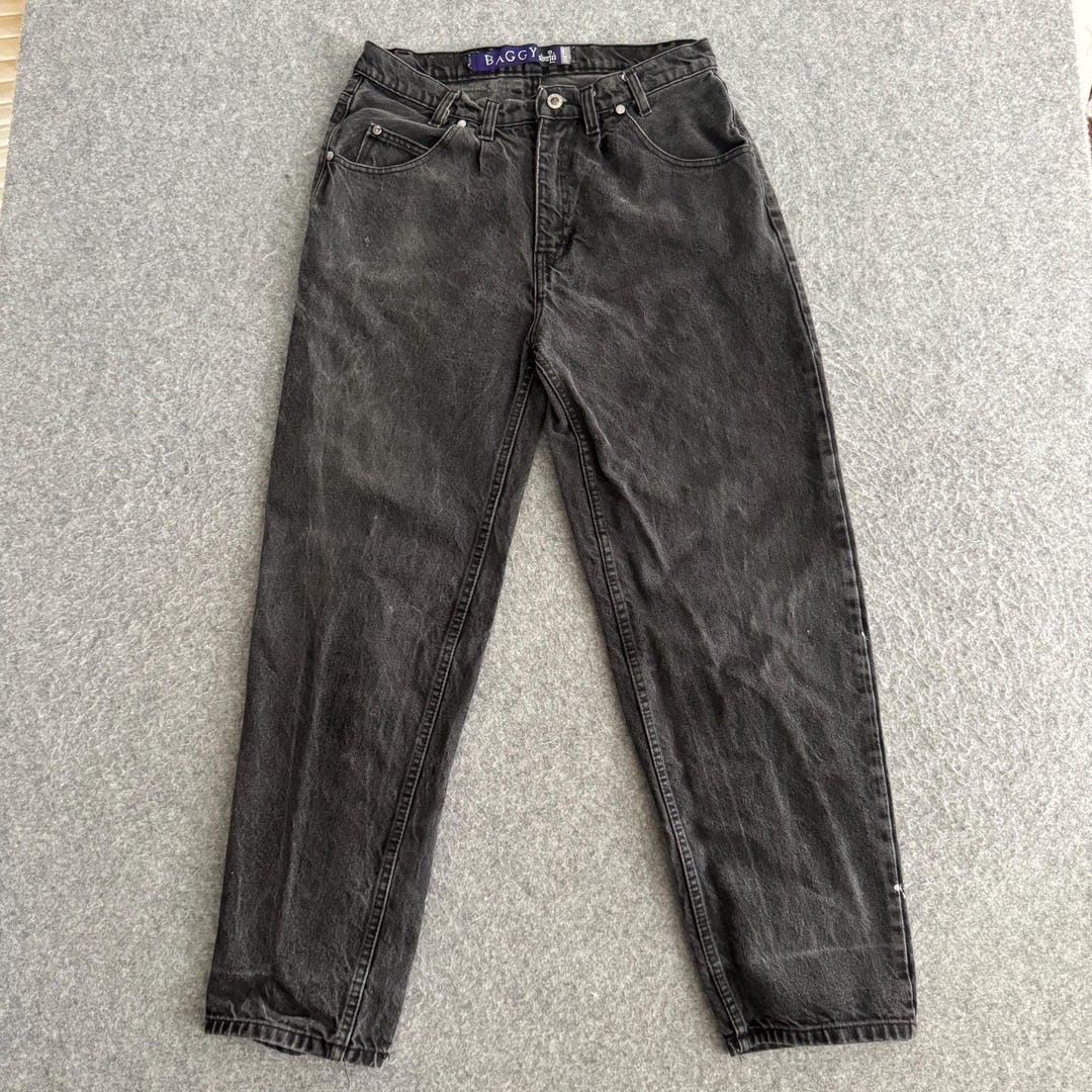 90s Levis Silvertab Black Baggy Denim Jeans 31 X 28 - Etsy