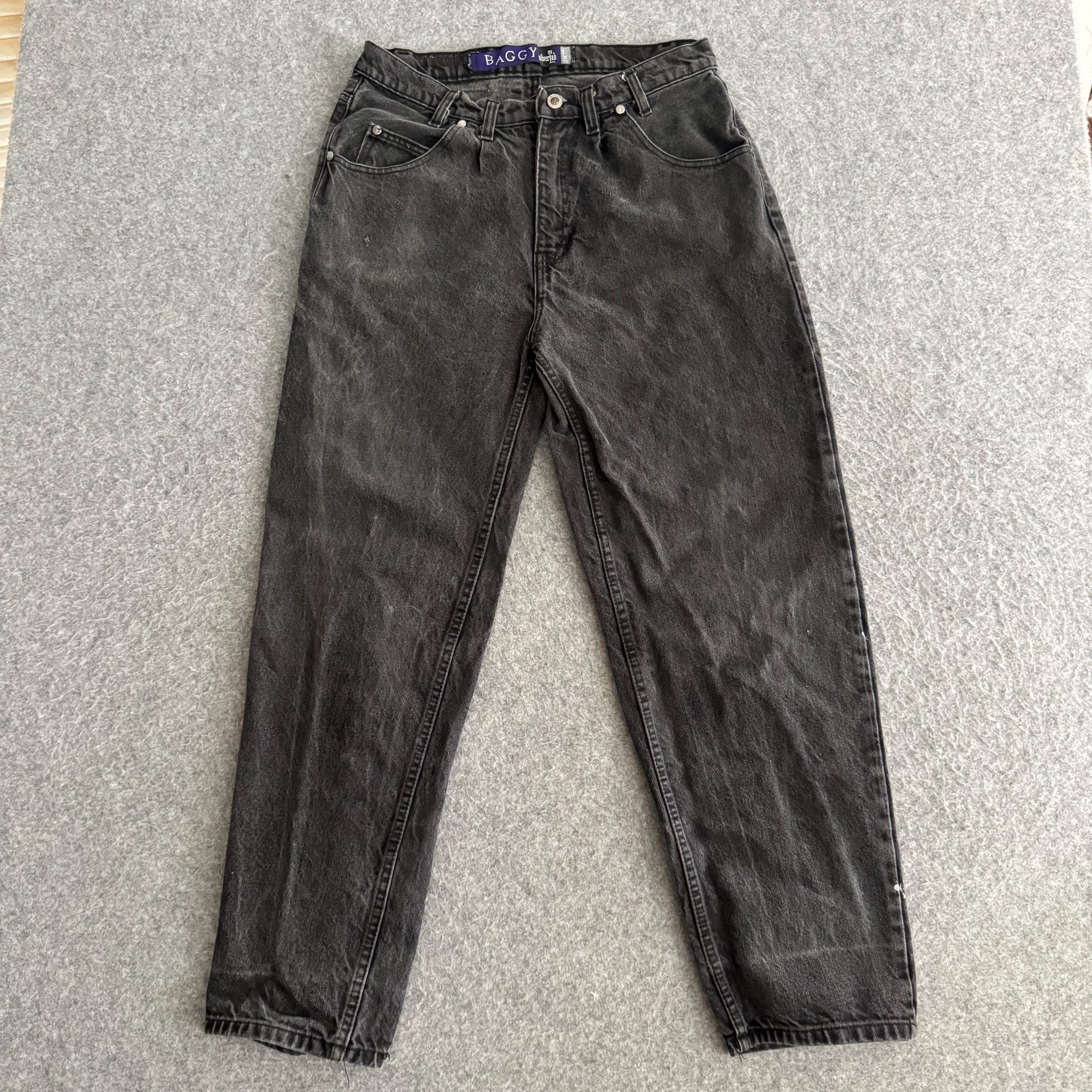 90s Levis Silvertab Black Baggy Denim Jeans 31 X 28 - Etsy