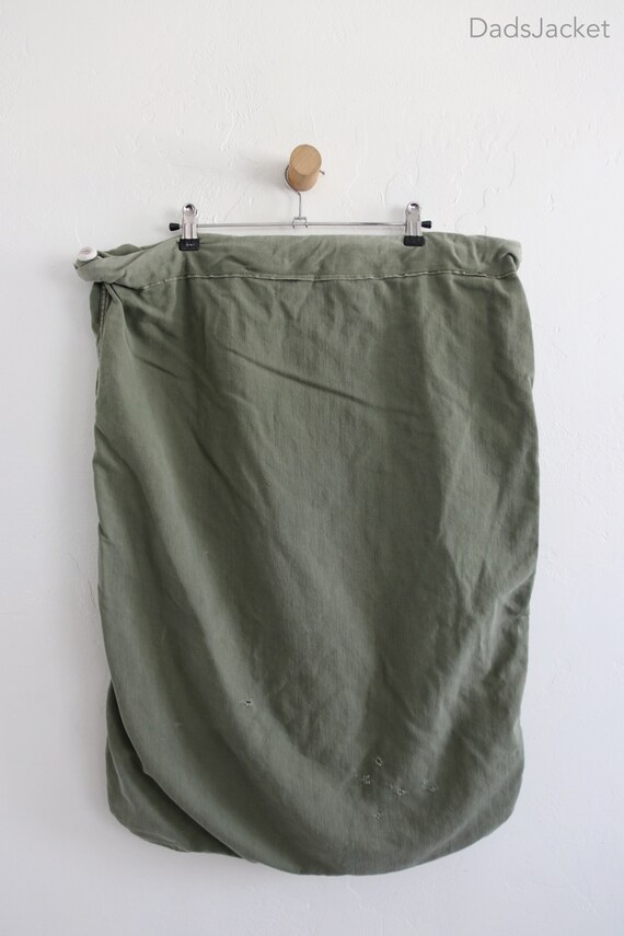 Vintage Military Canvas Ditty Laundry Bag - image 2