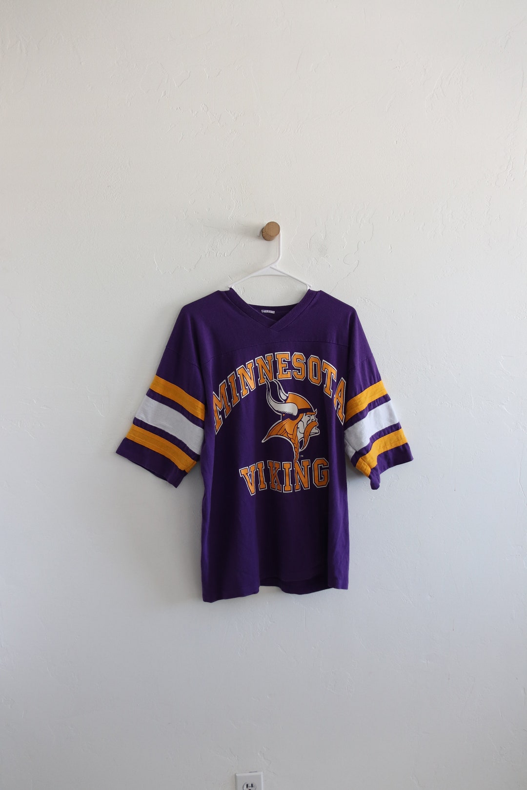Minnesota Vikings 90s Logo 7 Jersey Shirt Large Etsy