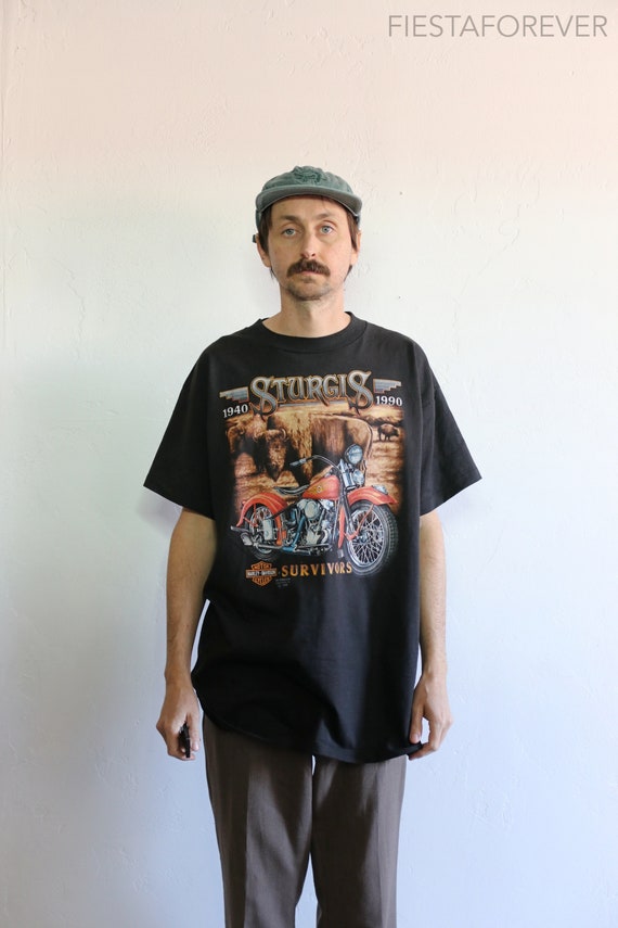 3D Emblem Harley Survivors Buffalo 40s Harley Tee