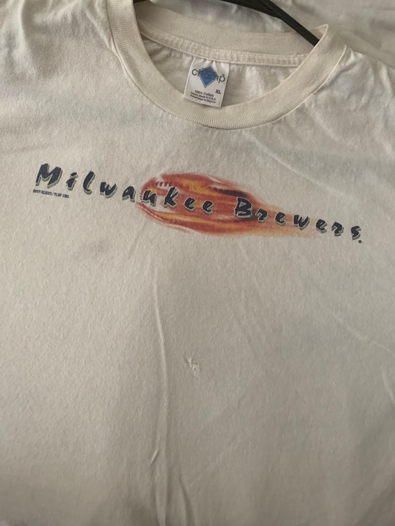 MIlwaukee Brewers Y2K Baseball Shirt Small - image 9