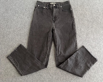 Madewell Black Denim Straight Leg Jean 28T