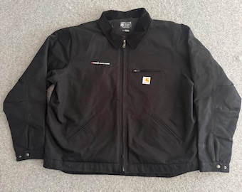 Carhartt Detroit Black Jacket OJ2838 Blanket Lined 2XL
