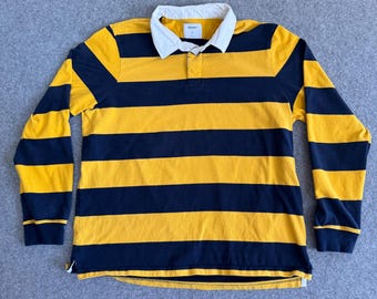Vintage Brooks Brothers Striped Rugby Shirt Polo Long Sleeve 90s