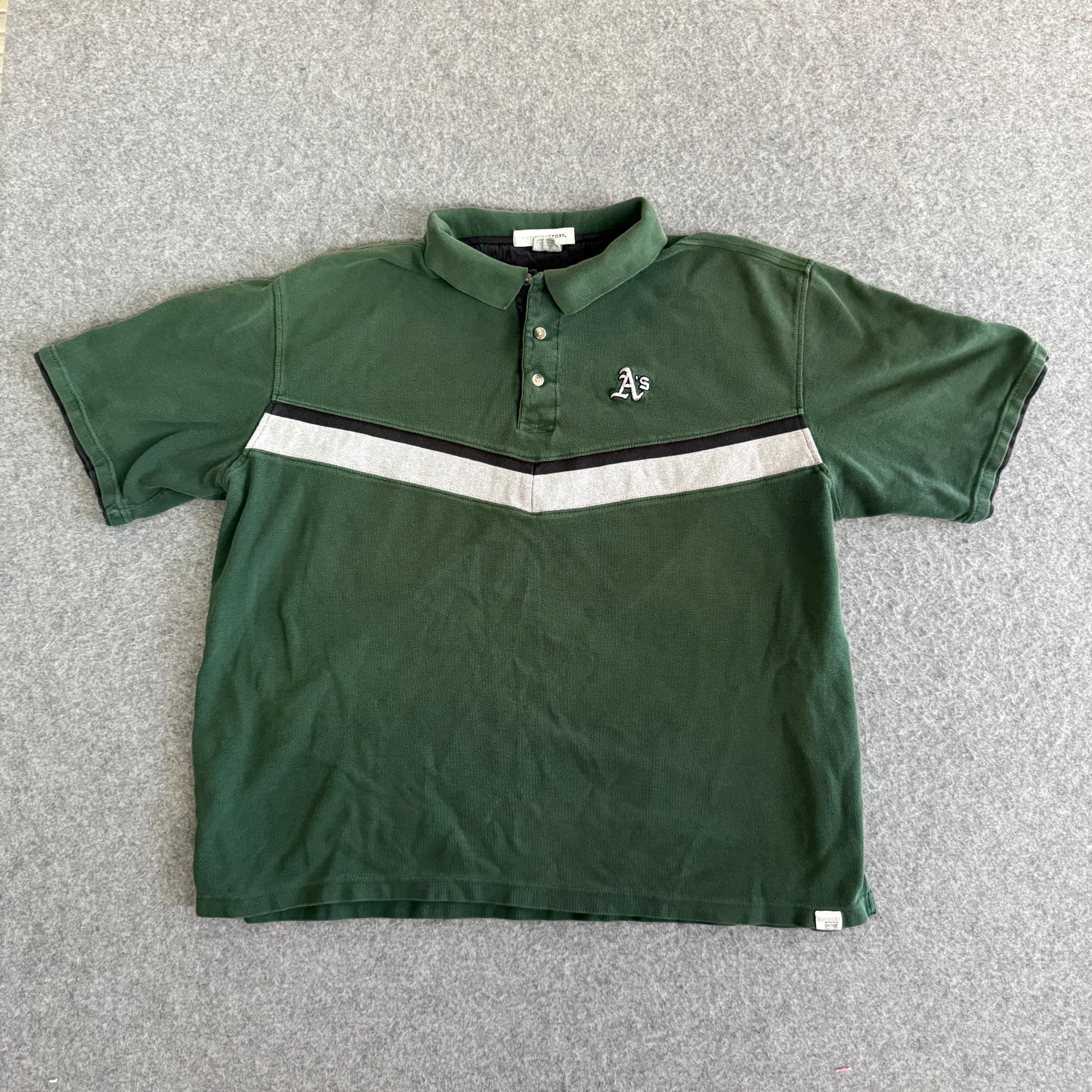オークランド・アスレチックス ベースボールポロシャツ 2XL - Etsy 日本
