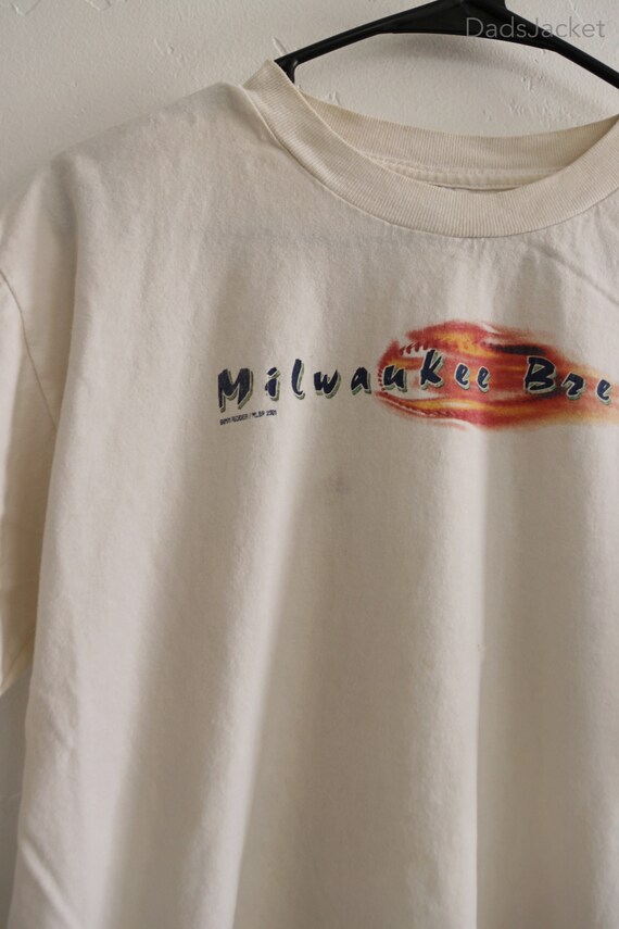 MIlwaukee Brewers Y2K Baseball Shirt Small - image 3