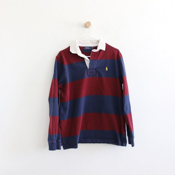 Polo RL Rugby Long Sleeve Striped Y2K Shirt Large