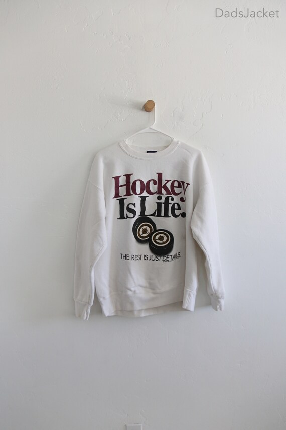 Hockey is Life 90s Sweatshirt XL