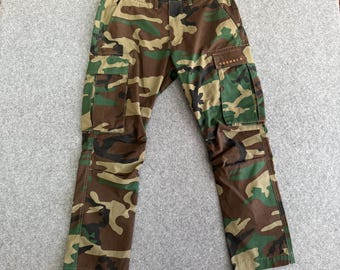 Young LA Camo Ripstop Military Pants Medium