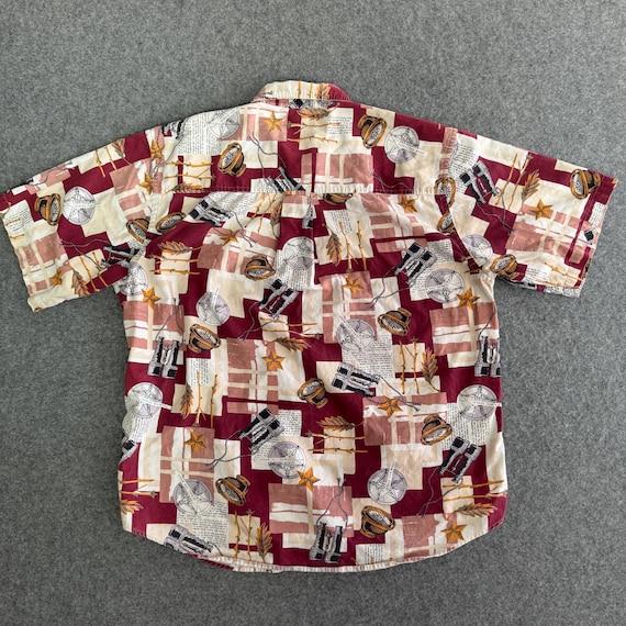 Traveler Pentogram Patterned Button Short Sleeve … - image 6