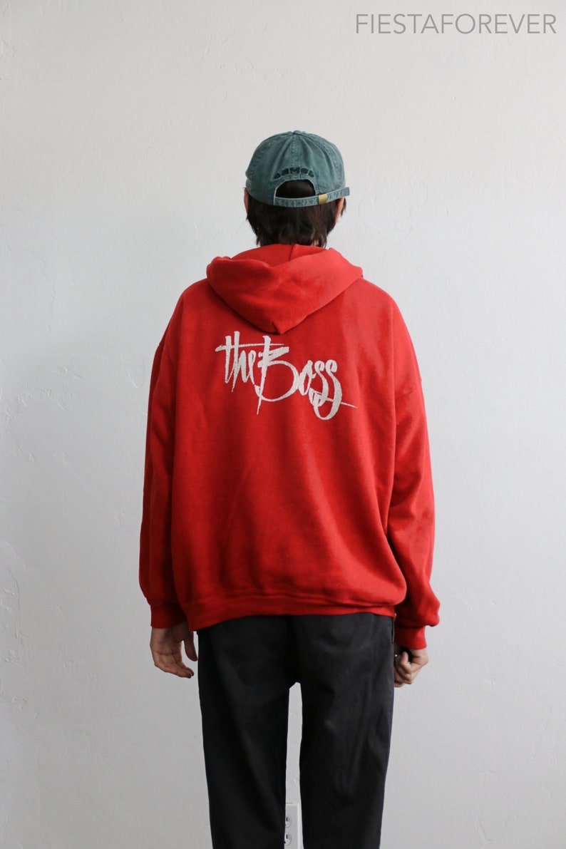 70s Burn/'t Orange Duluth The Boss Zip Hoodie Sweatshirt XL