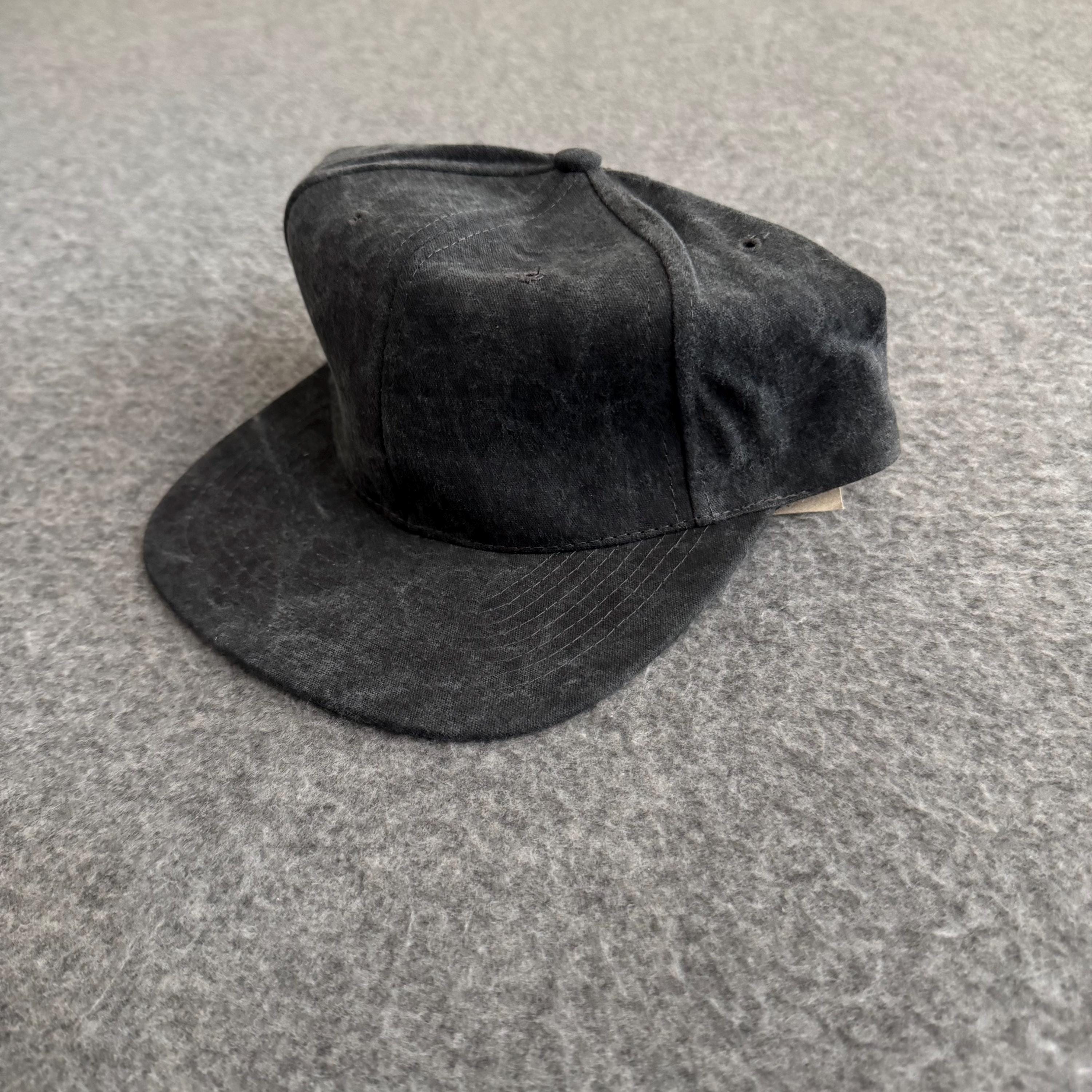Nissun Black Blank Cinch Back Deadstock New Vintage Hat - Etsy