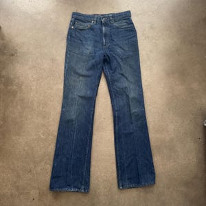 70s Levis 517 0217 Boot Cut Dark Denim Jeans 30 X 32 - Etsy