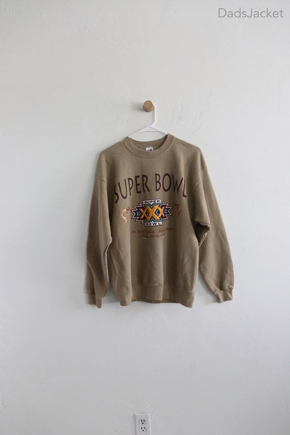 Superbowl 90s Tempe AZ Earth Tone Taupe Sweatshirt