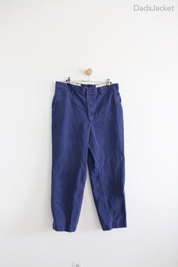 Azure Blue Basic Chino Slack Pants 32 x 27 - image 1