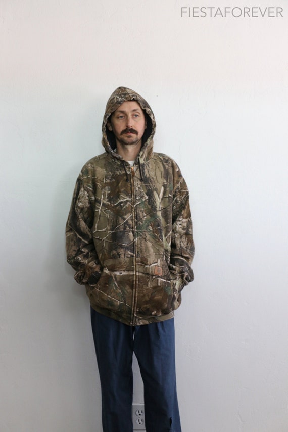 Carhartt Camo Hoodie Sweatshirt Large