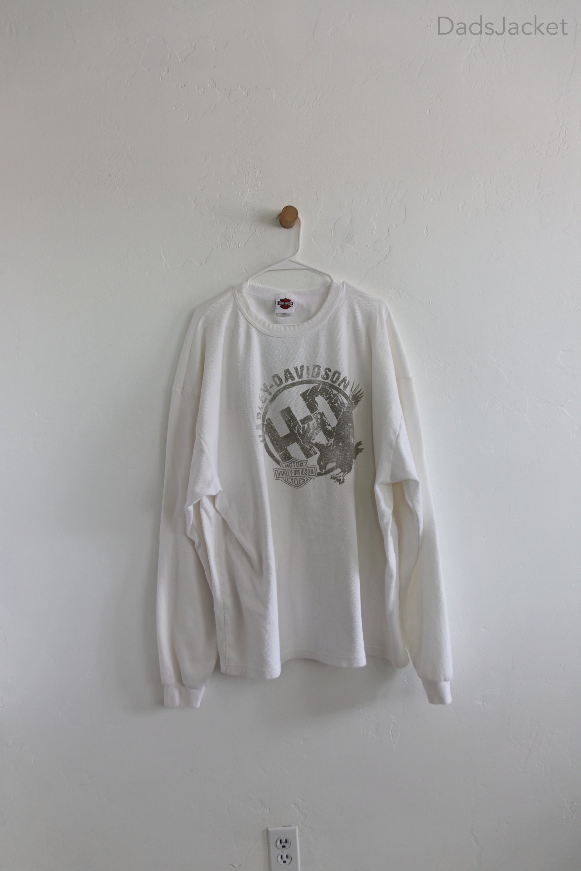 Y2K Harley Davidson Thermal Long Sleeve Tee 3XL - Etsy