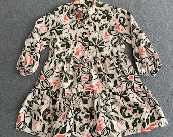 Maeve Bettina mini-jurk met bloemenprint en laagjes, maat S