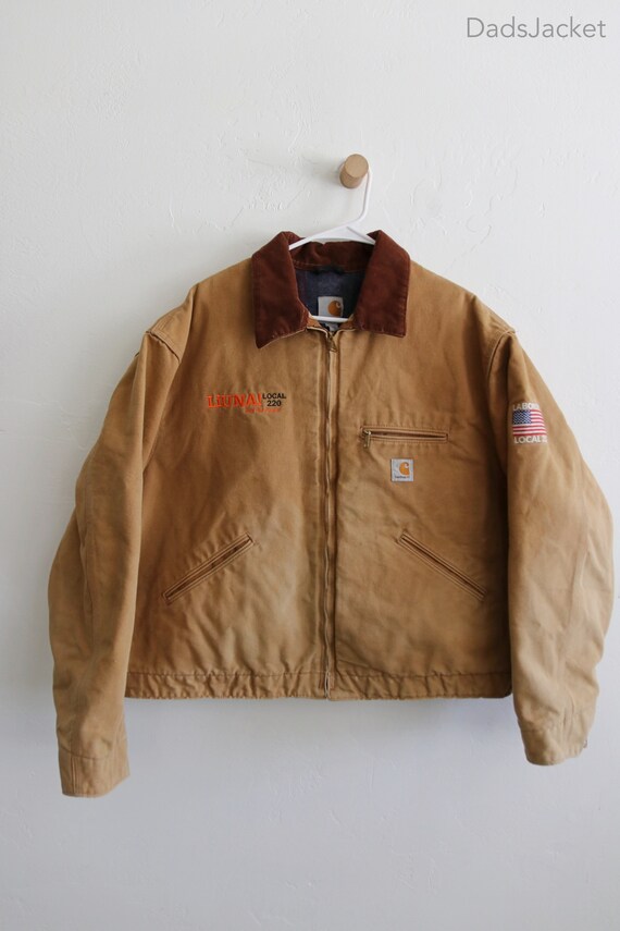 Carhartt Detroit Blanket Lined Worker Canvas Brown Ja… Gem