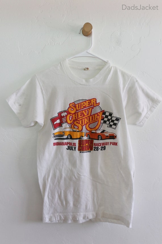 Super Chevy Sunday Car Show 80s Screen Stars Tee … - image 2