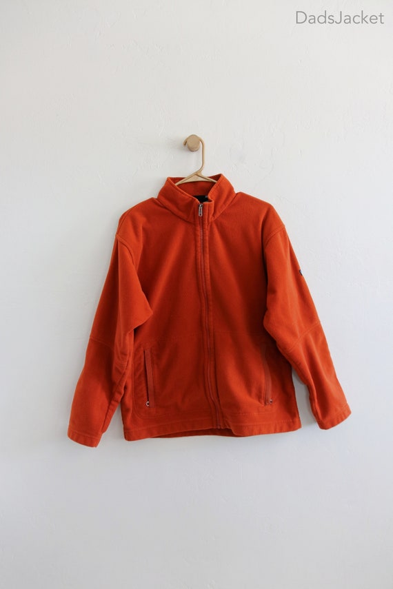 Patagonia Synchilla Orange Full Zip Fleece Jacket 