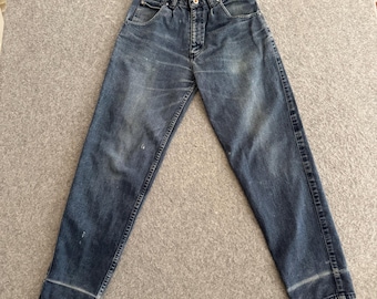 Pantalones vaqueros Levis Silvertab azul marino holgados de los años 90, talla 26 x 30