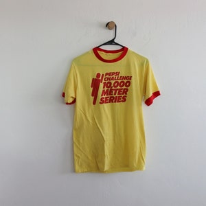 80s Ringer Tee Pepsi Marathon Running Small