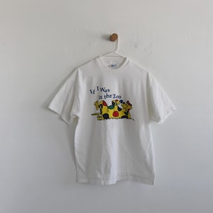 90er Jahre Dr Suess Put me in The Zoo Book Tee Hanes Tag Large