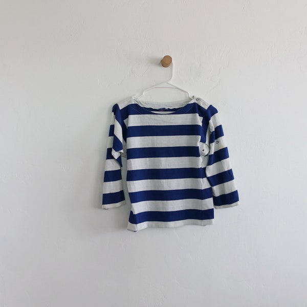 Striped OP 80s Nautical Womens Shirt XS