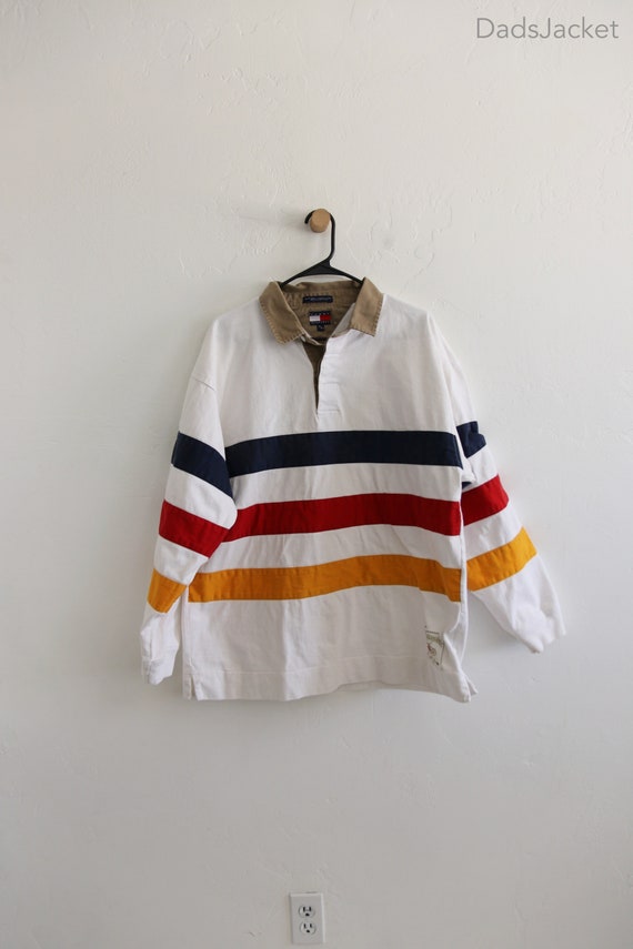 Rugby Long Sleeve Striped Tommy Hilfiger Shirt XL