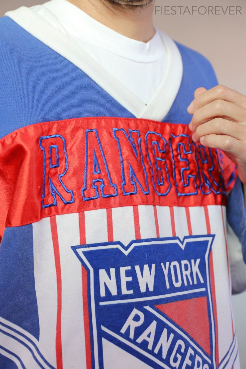New York Rangers All Over Print Hockey Jersey Shirt Large