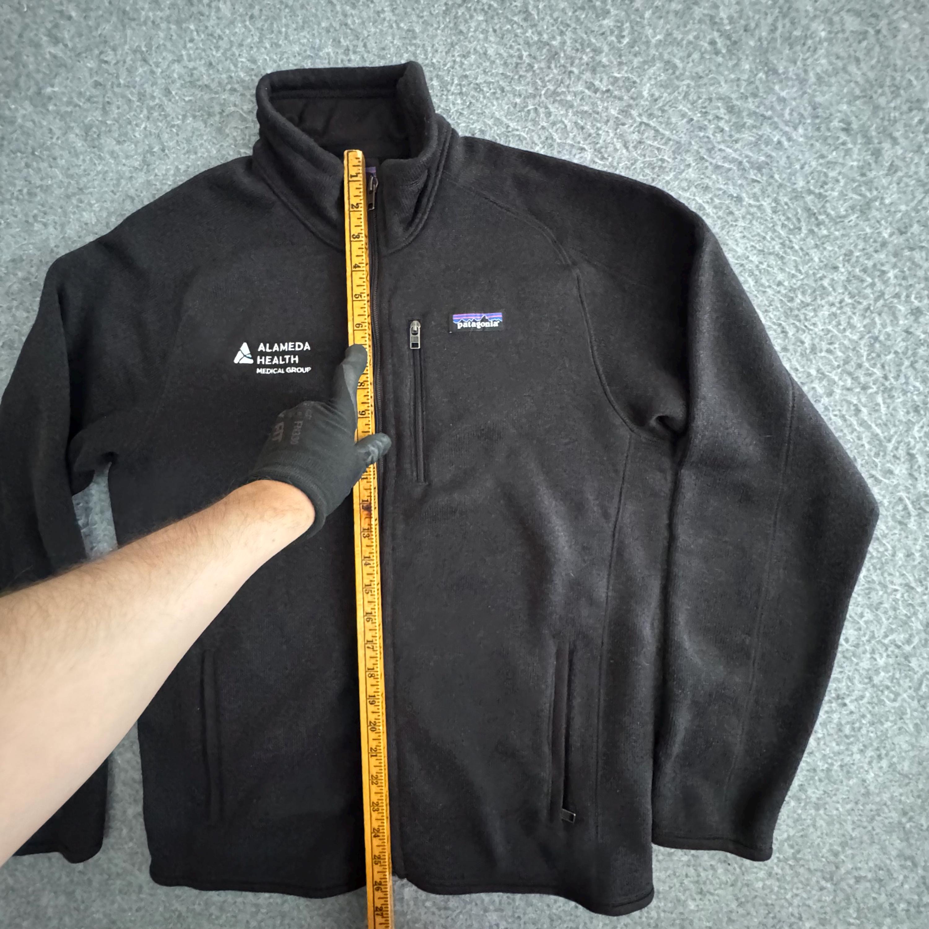 patagonia ブラック パーカ POLARTEC裏起毛ソフトシェル Patagonia Better Sweater Black Fleece Zip Jacket Medium - Etsy